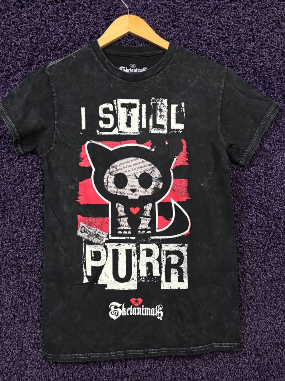 Kit The Cat I Still Purr Skelanimals Hasbro Promo T-Shirt S